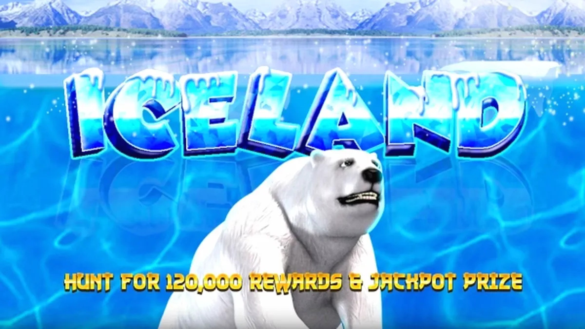 Iceland slot game interface na nagpapakita ng mga reels at tema ng yelo.